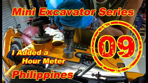 mini excavator hour meter|Mini Excavator Hour Meter Install ⏰ .